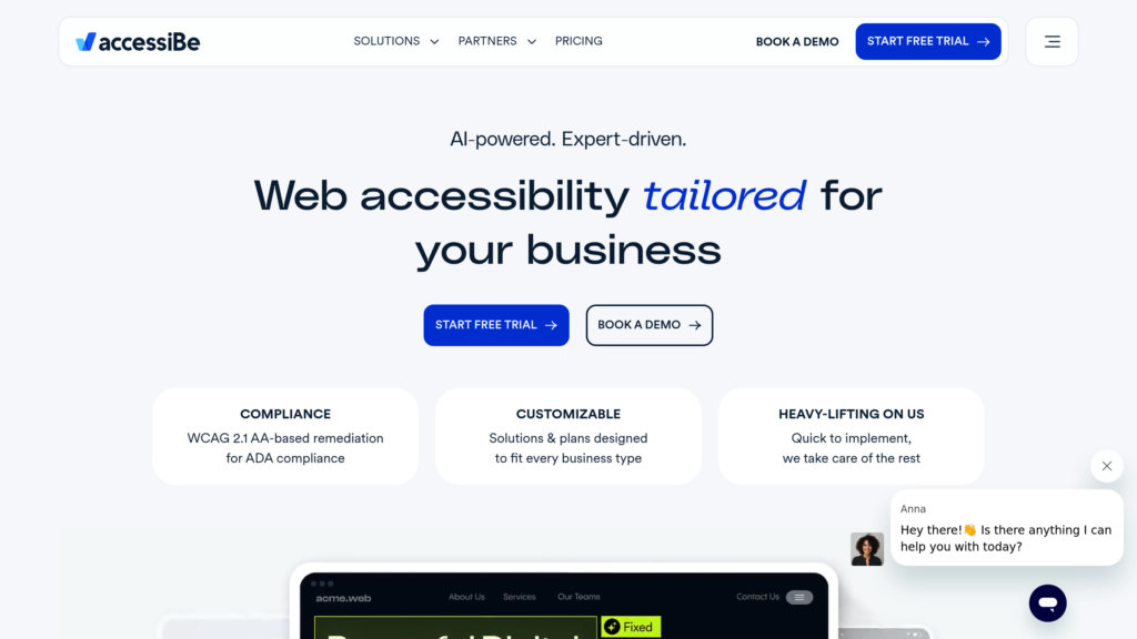 accessiBe 截圖