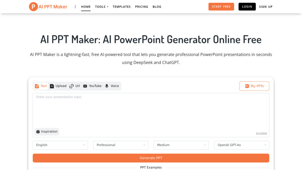 AI PPT Maker 截圖