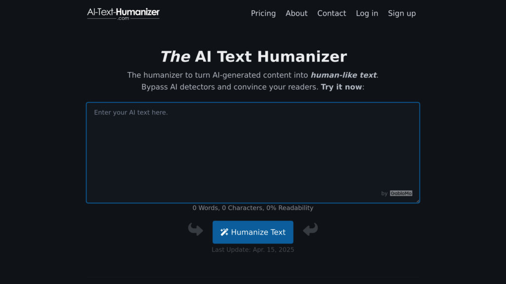 AI Text Humanizer 截圖