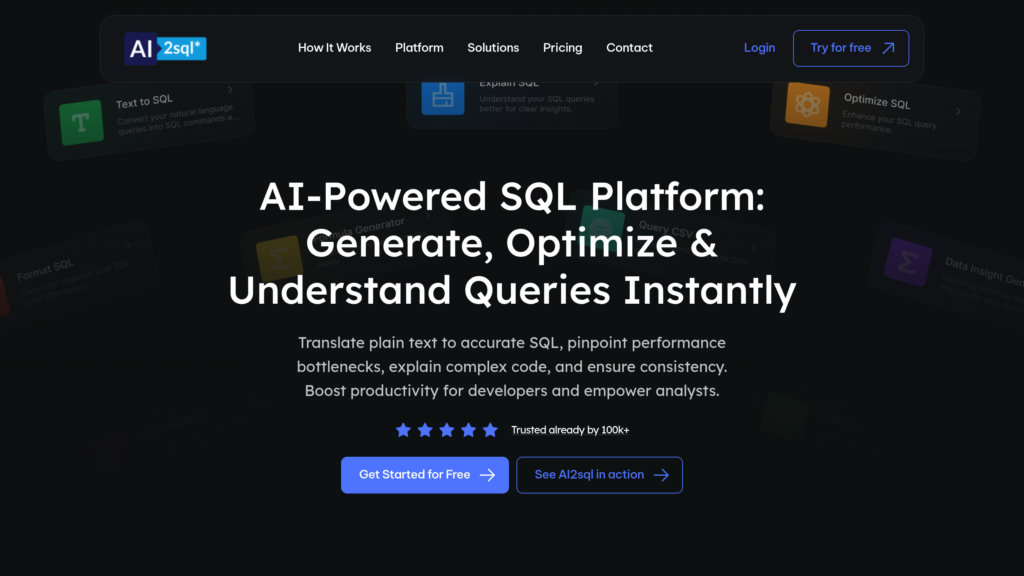 AI2SQL 截圖