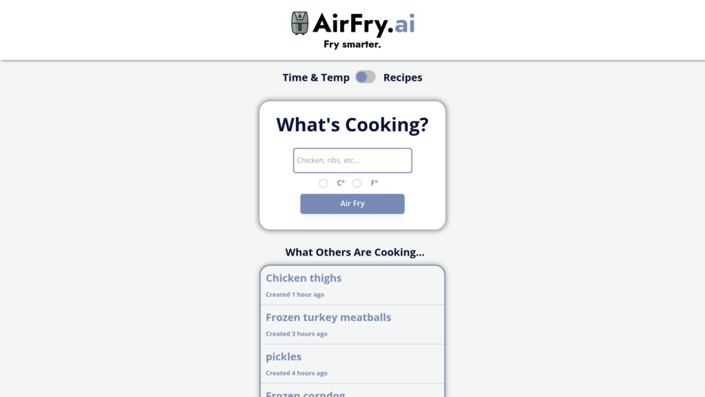 Air Fry AI スクリーンショット