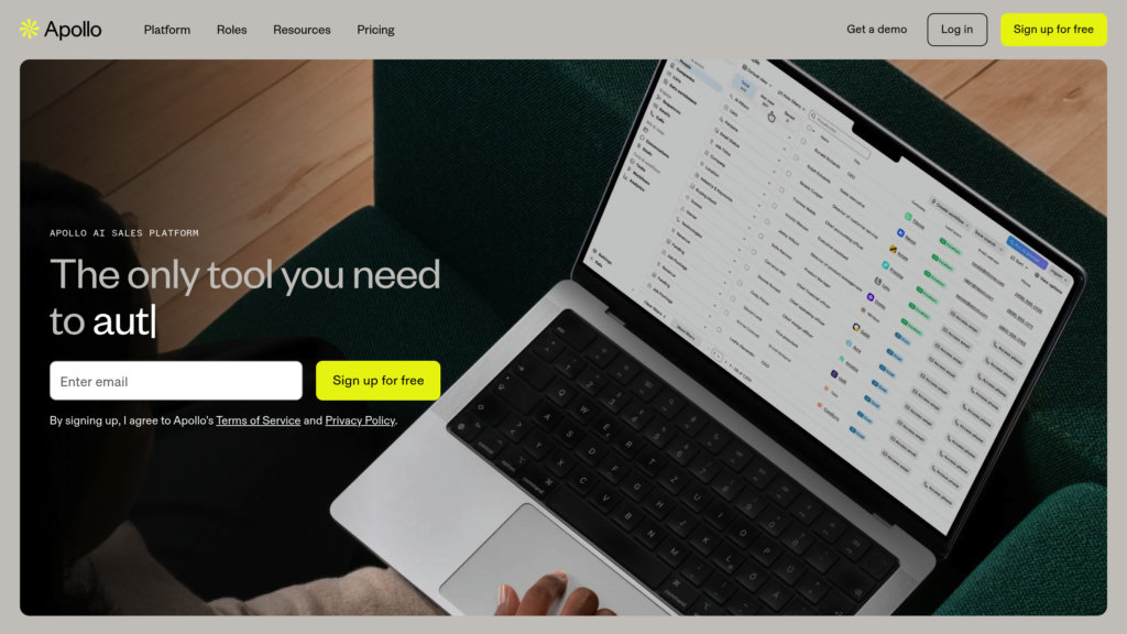 Apollo.io 截圖