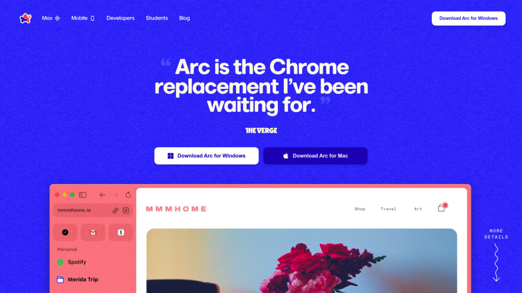 Arc Browser 截圖