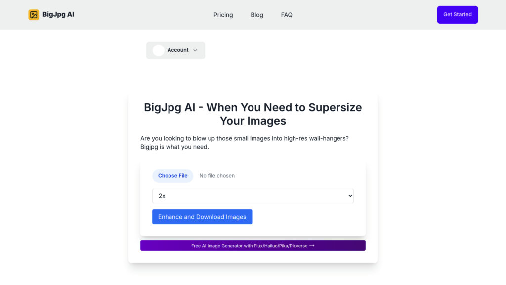 Bigjpg 截圖