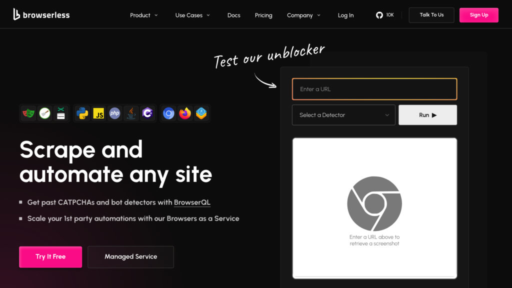 Browserless 截圖