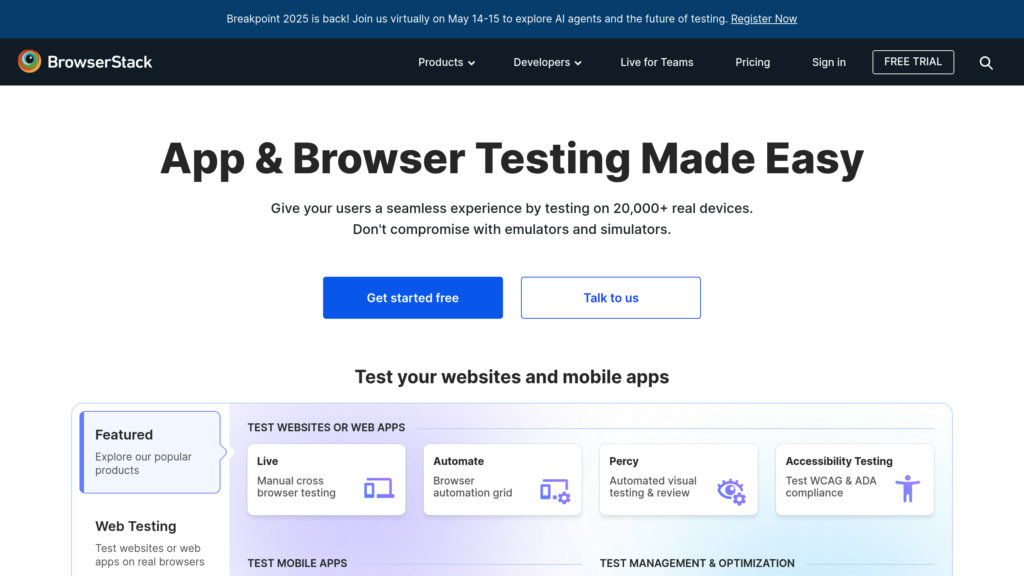 BrowserStack Screenshot