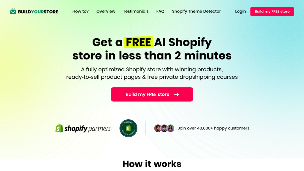 Build Your Store 截圖