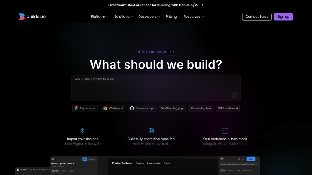 Builder.io 截圖