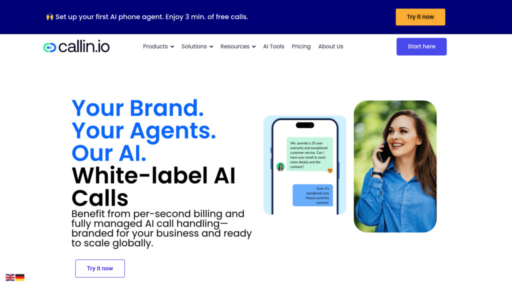 Callin.io 截圖