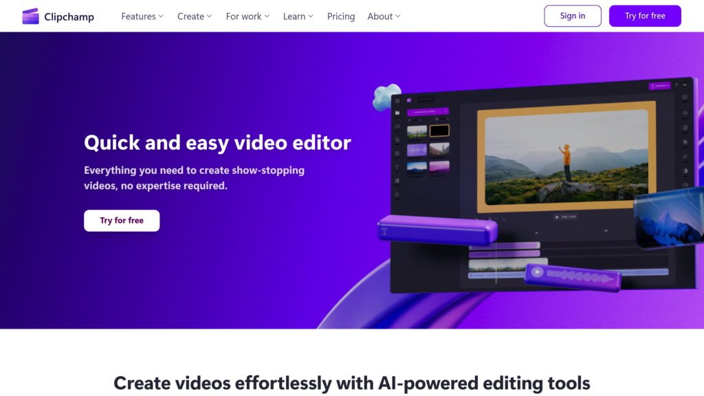 Clipchamp Screenshot