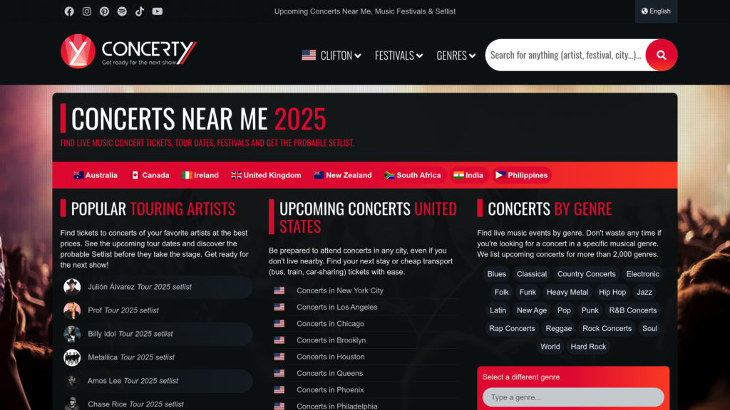 Concerty Screenshot