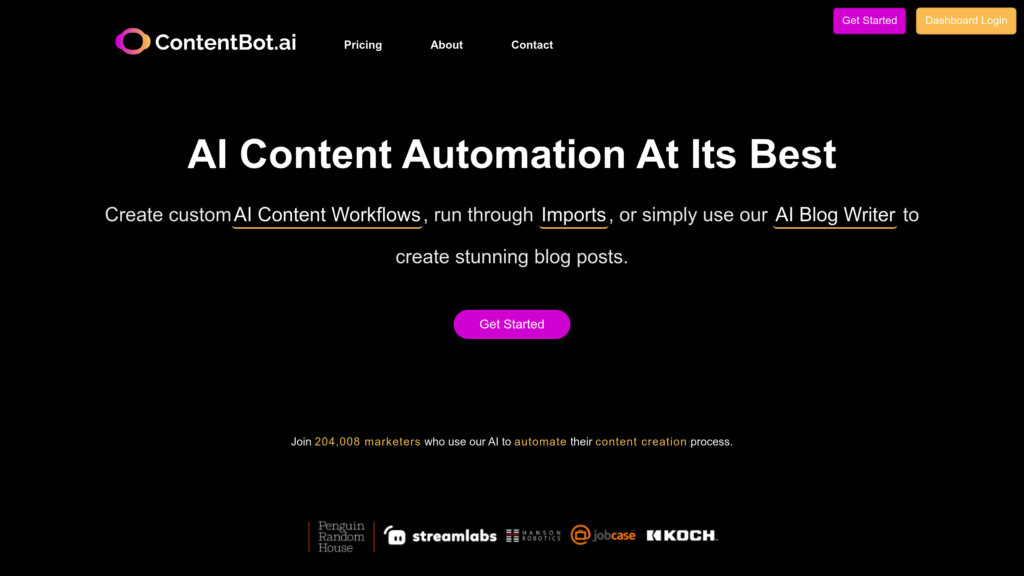 ContentBot.ai 截圖