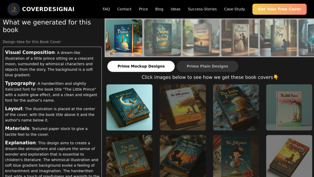 CoverDesignAI Screenshot