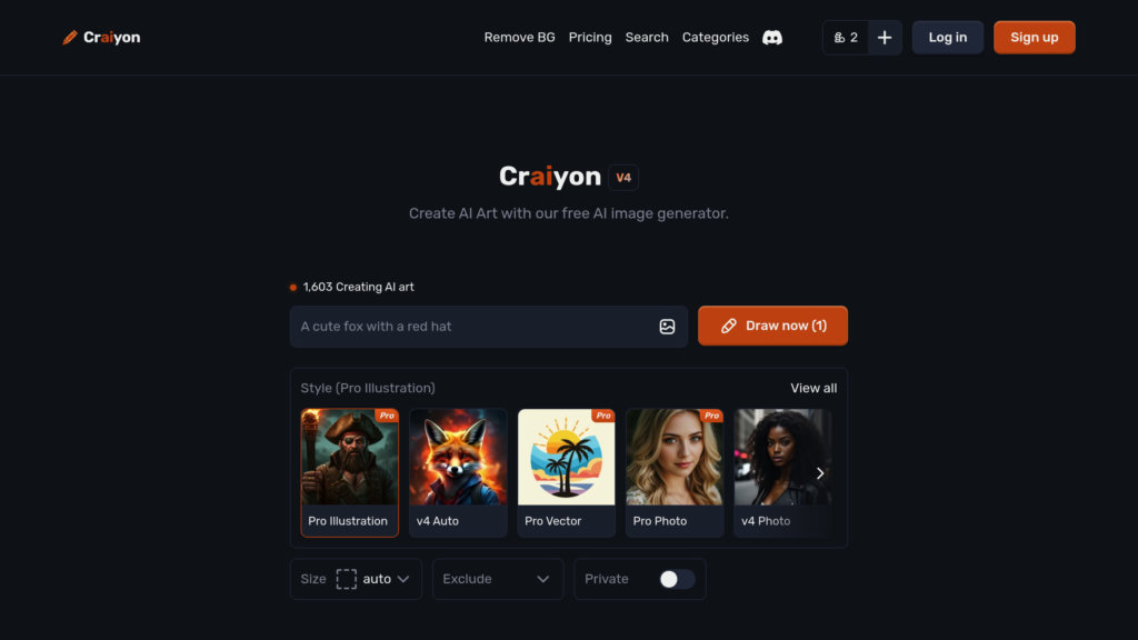 Craiyon 截圖