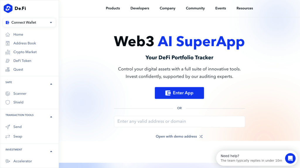 De.Fi Screenshot
