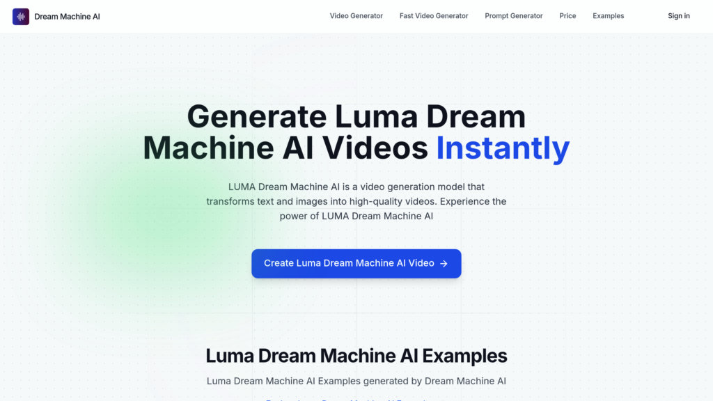 Dream Machine AI 截圖