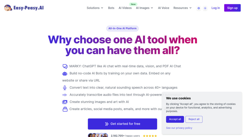 Easy-Peasy.AI Screenshot
