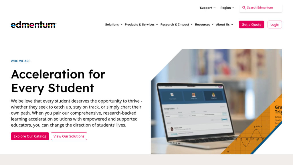 Edmentum Screenshot