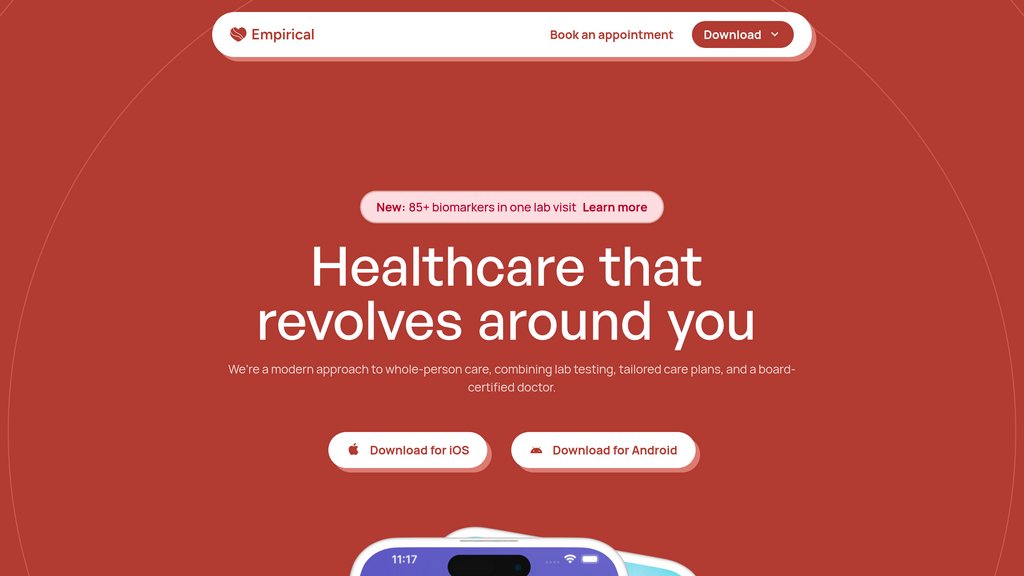 Empirical Health Screenshot