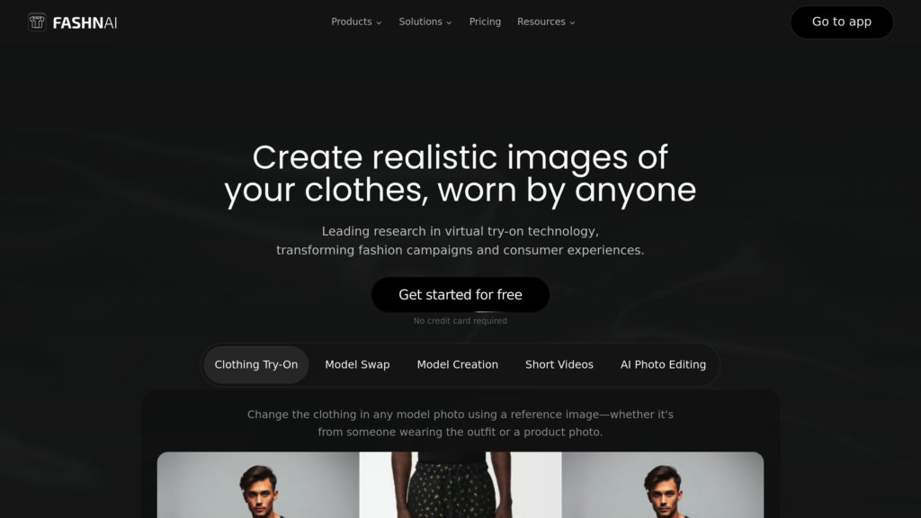 FASHN AI 截圖