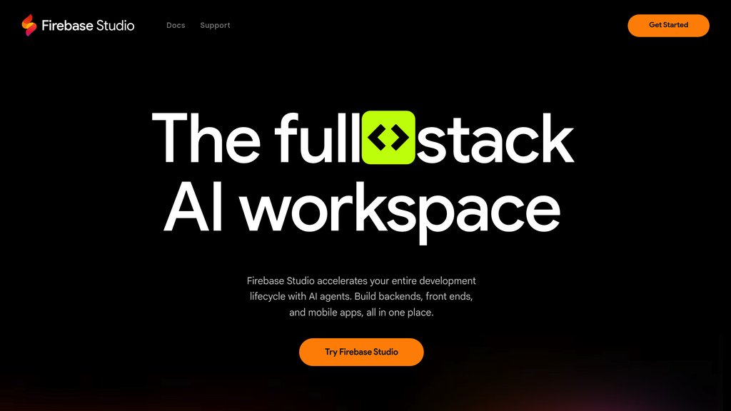 Firebase Studio 截圖