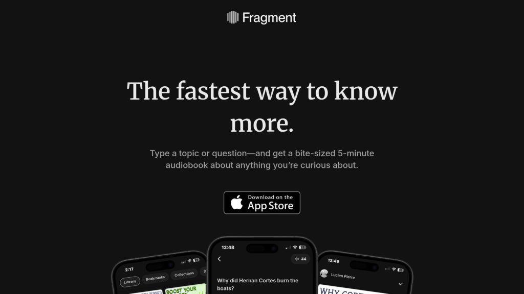 Fragment AI 截圖