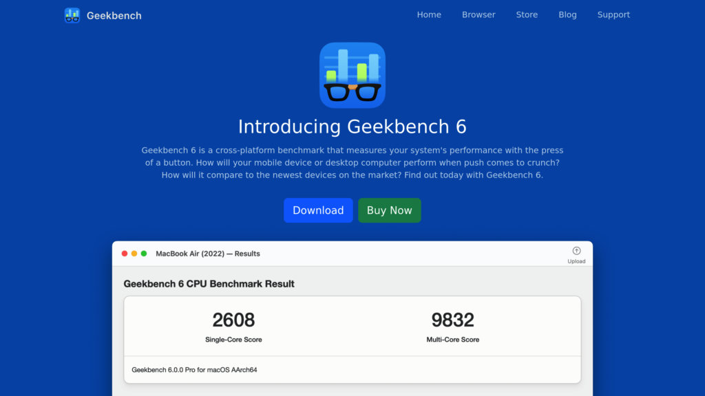 Geekbench 截圖
