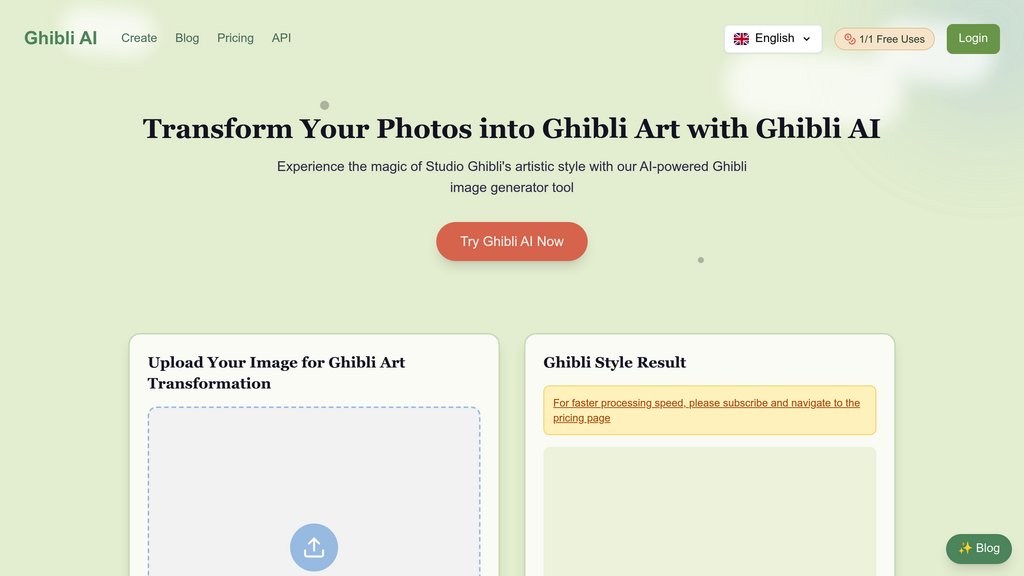 Ghibli AI 截圖