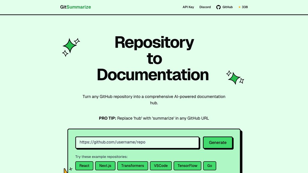 GitSummarize 截圖