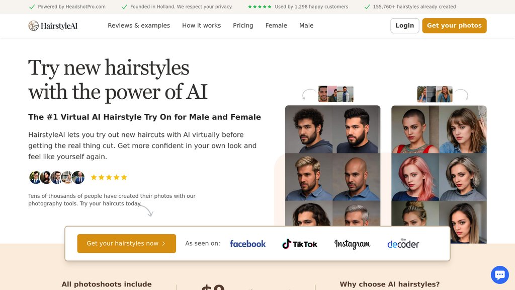 HairstyleAI 截圖