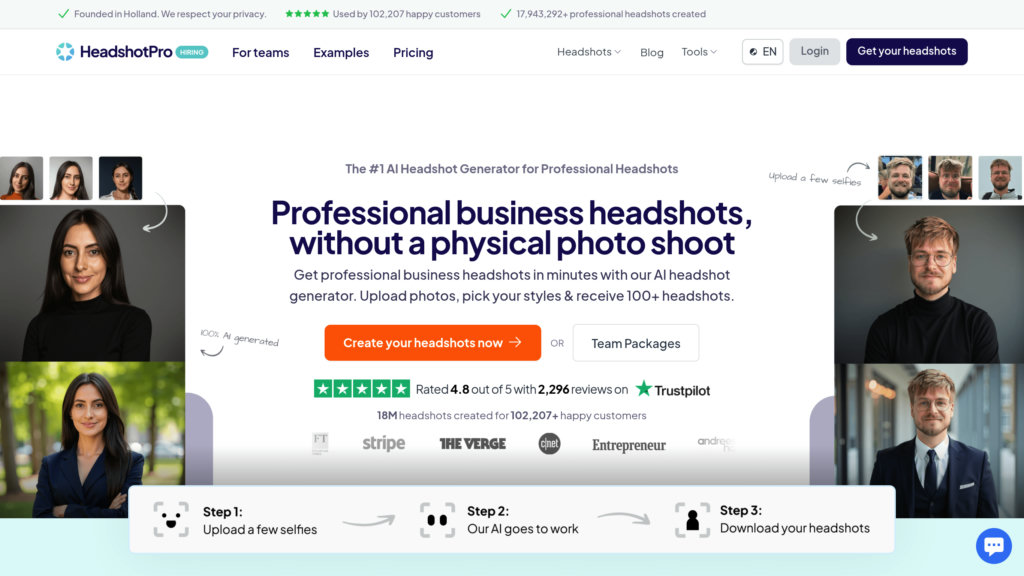 HeadshotPro Screenshot