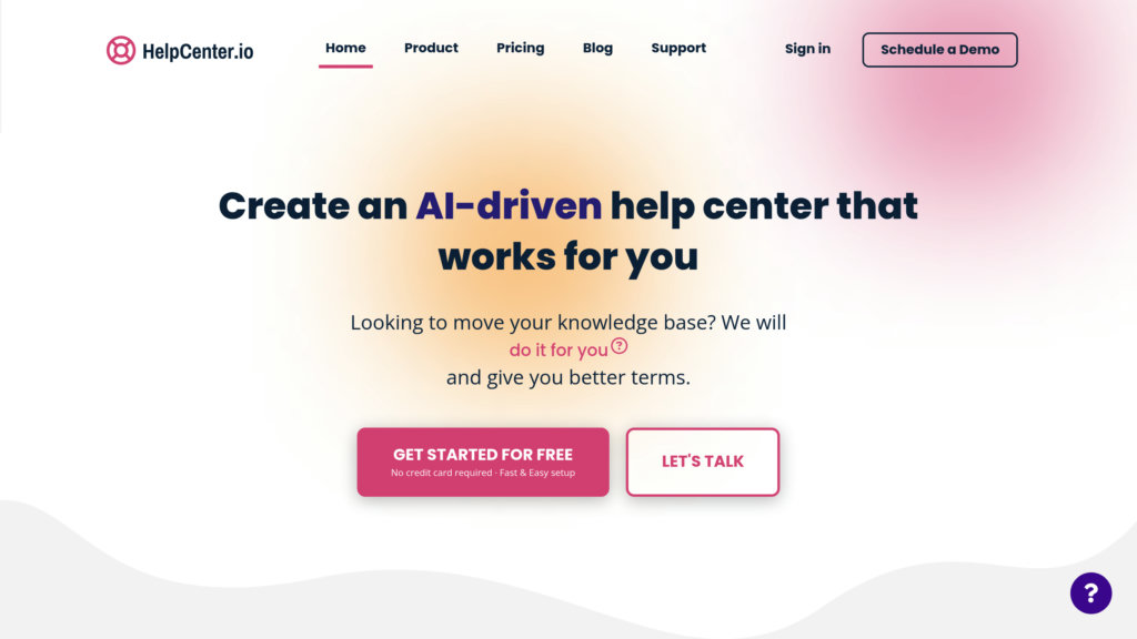 HelpCenter.io 截圖