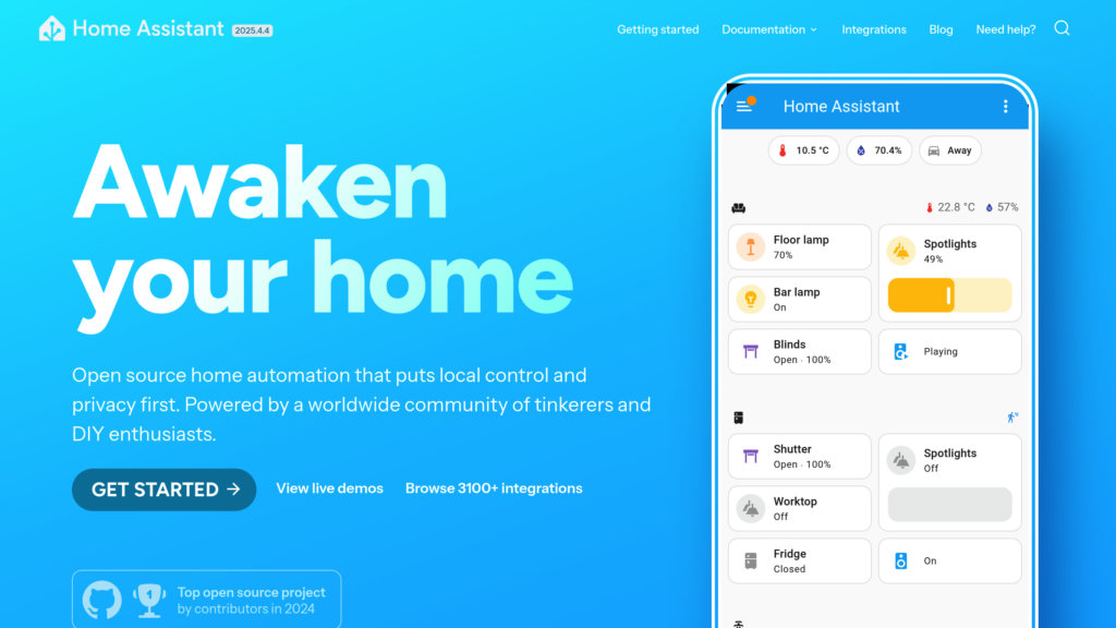 Home Assistant 截圖