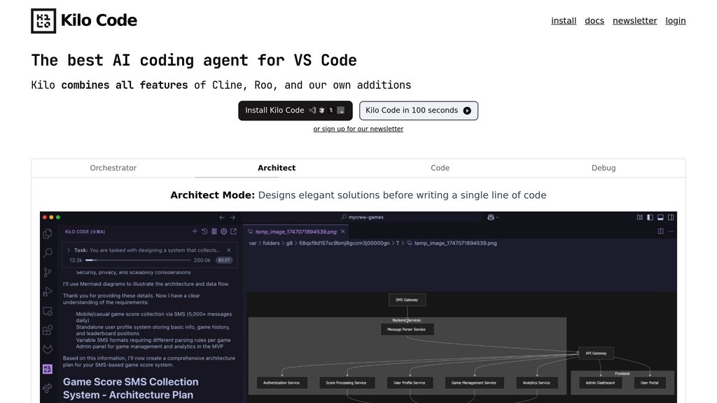 KiloCode Screenshot