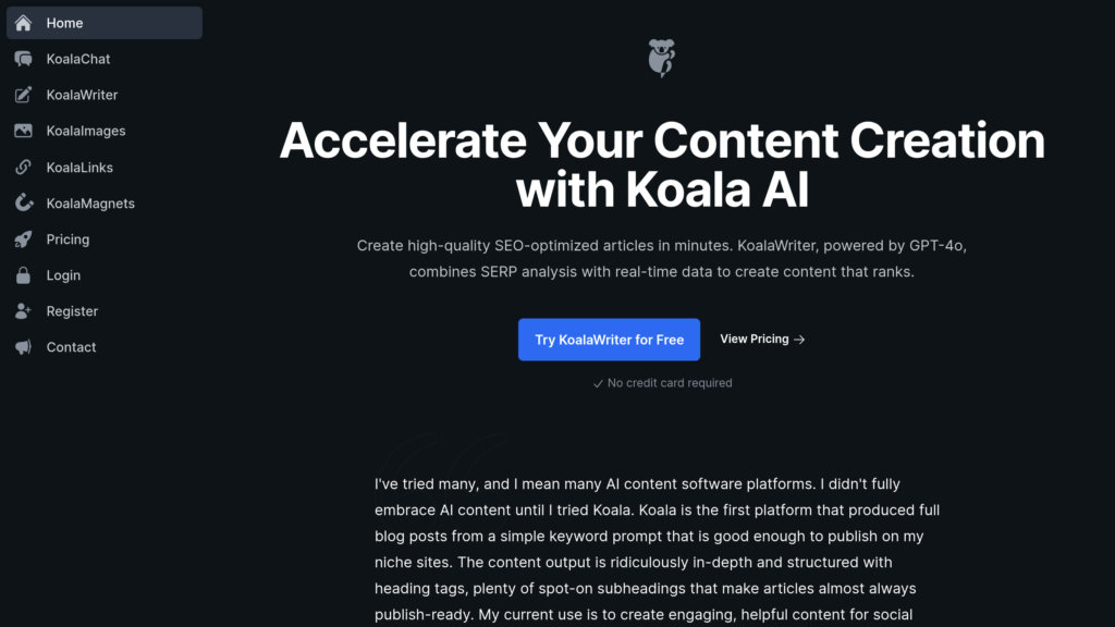KoalaWriter 截圖