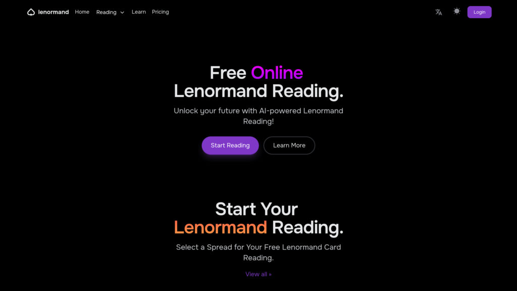 Lenormand Card Reading Service Screenshot