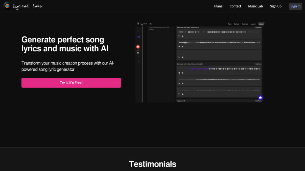 Lyrical Labs Screenshot