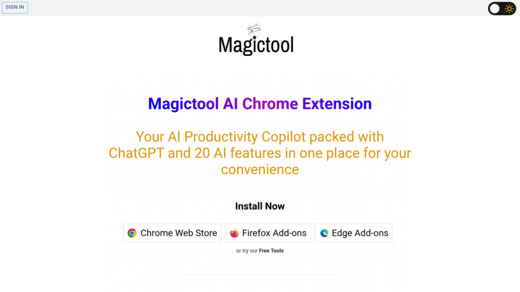 Magictool AI Screenshot