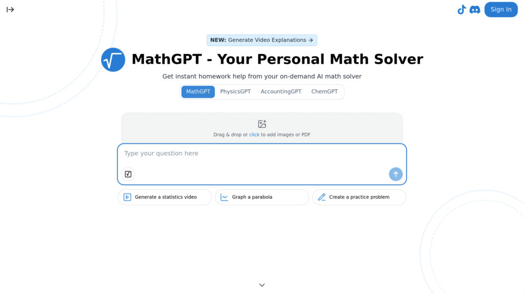 MathGPT 截圖