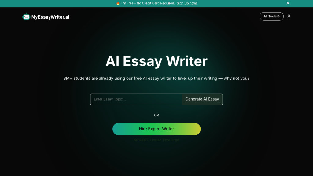 MyEssayWriter.ai 截圖