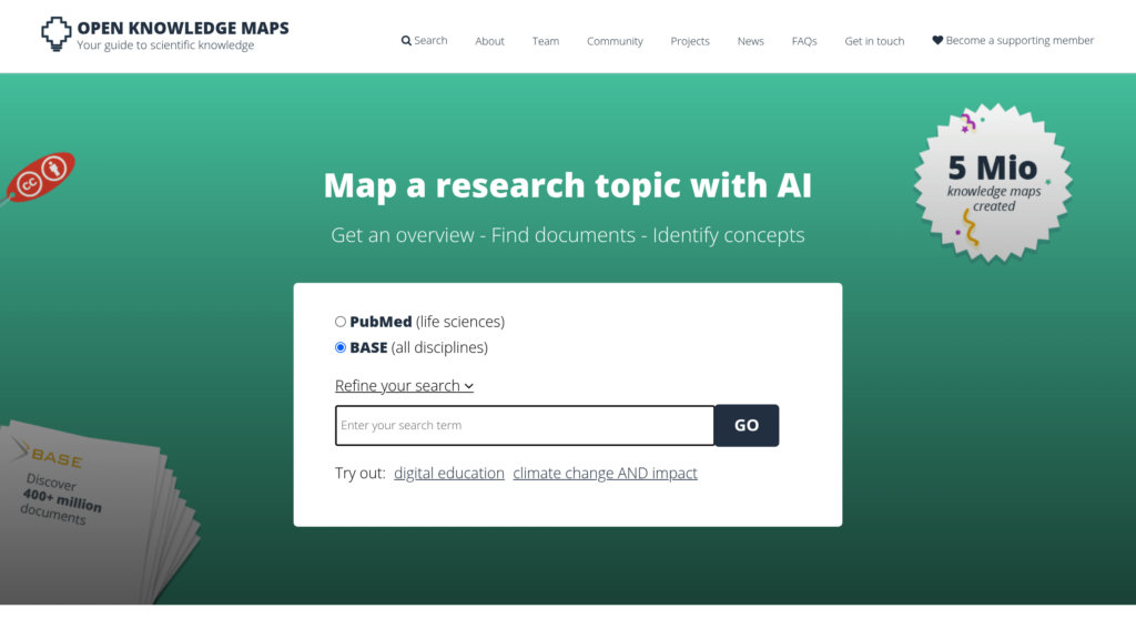 Open Knowledge Maps 截圖