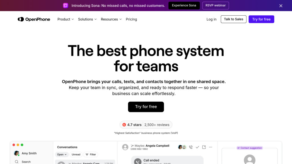 OpenPhone 截圖