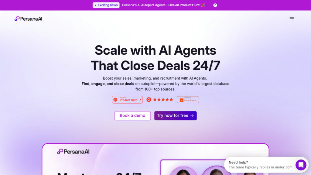 Persana AI Screenshot