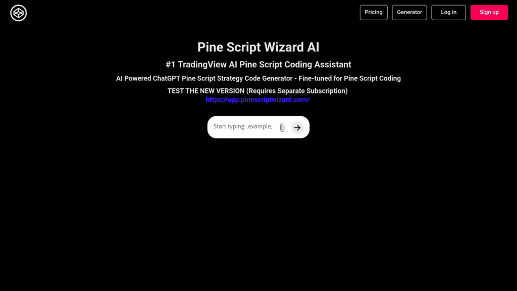 Pine Script Wizard AI 截圖