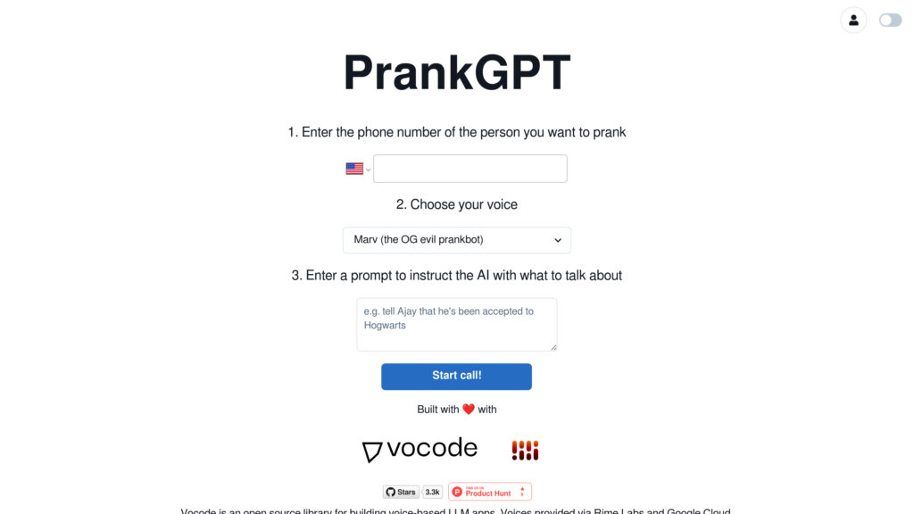 PrankGPT 截圖
