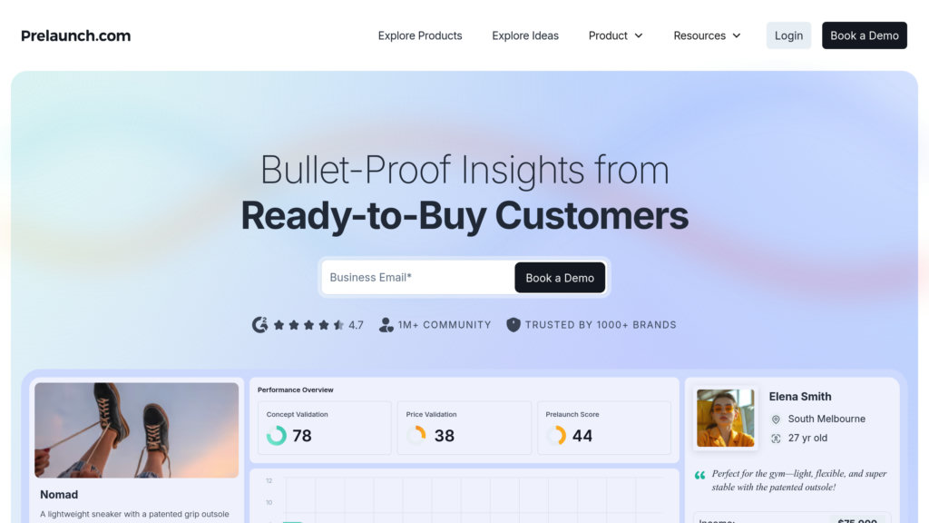 Prelaunch.com 截圖