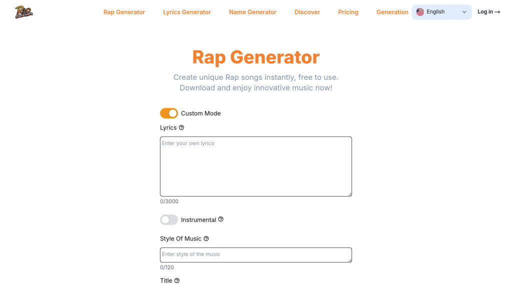 Rap Generator 截圖