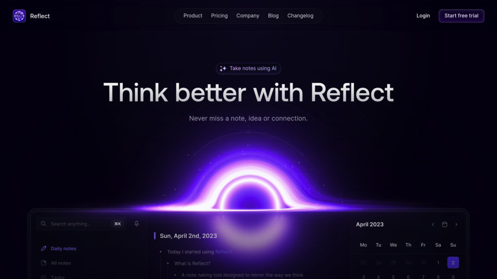Reflect Screenshot