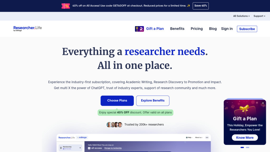 Researcher.Life 截圖