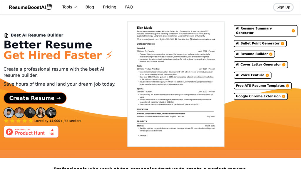 ResumeBoostAI Screenshot